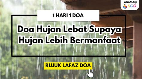 4 Doa Hujan Lebat Supaya Hujan Lebih Bermanfaat