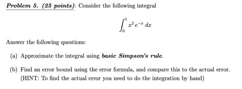 Solved Problem 5 25 Points Consider The Following Chegg