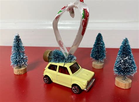 Custom 1970 Honda N600 Hot Wheels Christmas Tree Ornament Vintage Honda Compact Hatchback