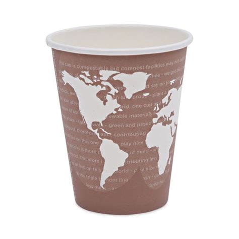 World Art Renewable And Compostable Hot Cups Oz Plum Pack