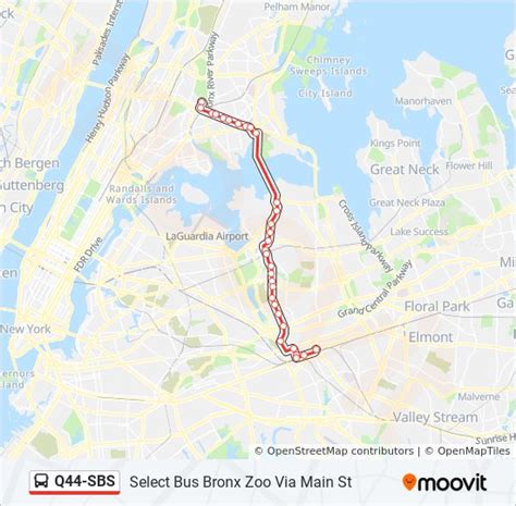 Ruta Q44sbs Horarios Paradas Y Mapas Select Bus Bronx Zoo Via Main