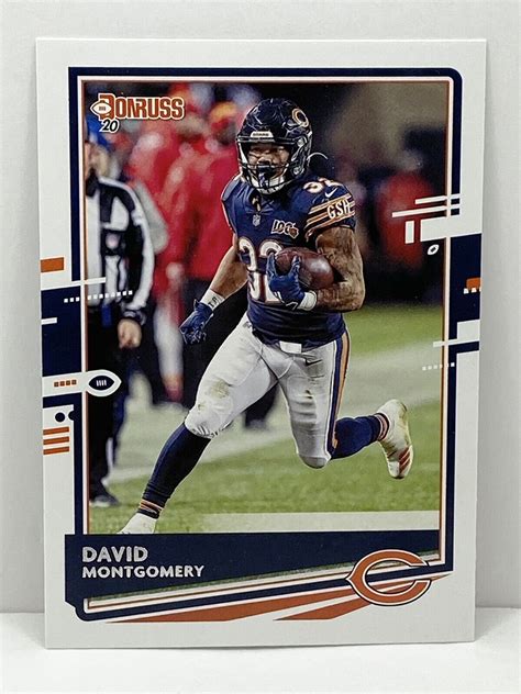 Panini Donruss Football David Montgomery Chicago Bears Ebay