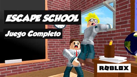 Escape School Obby Nos Escapamos De La Escuela Roblox Youtube