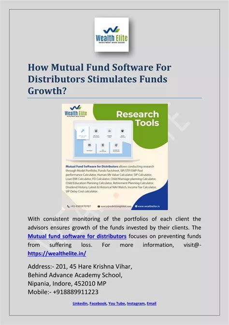 Ppt How Mutual Fund Software For Distributors Stimulates Funds Growth