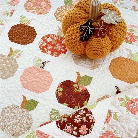 Pumpkin Charm Quilt Pattern Pdf The Pattern Basket Etsy