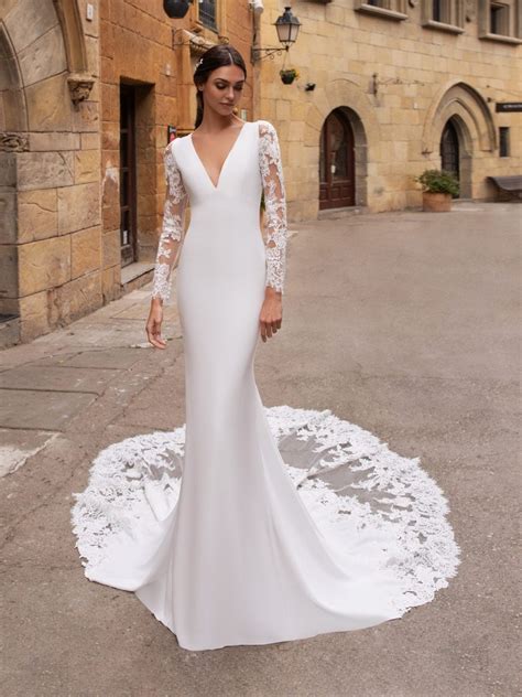 Long Sleeve Wedding Gowns Donna Maureene