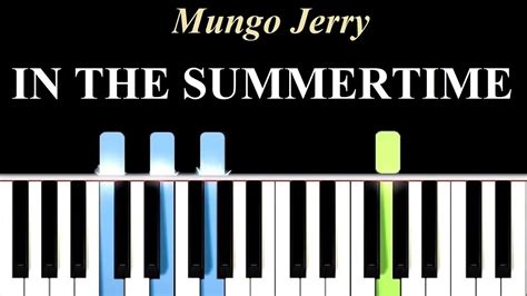 In The Summertime Piano Tutorial Mungo Jerry Youtube