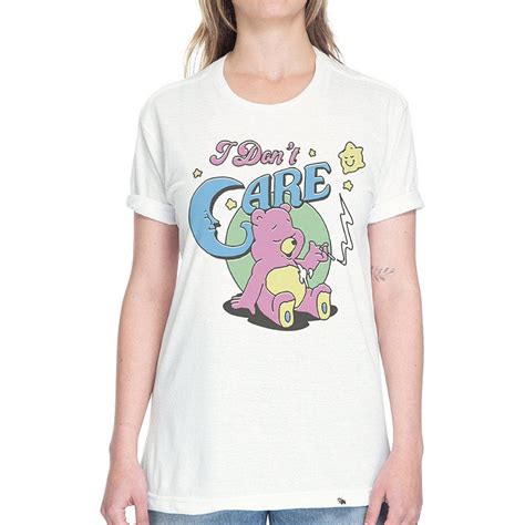 I Don T Care Camiseta Basicona Unissex El Cabriton Camisetas Online