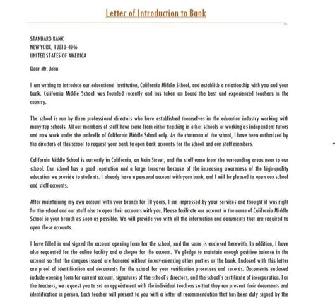 Letter Of Introduction Template 60098206 Find Word Templates