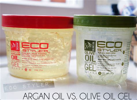 Yolanda G Hair Care Ecoco Inc Olive Oil Eco Styler Gel Vs Argan Oil