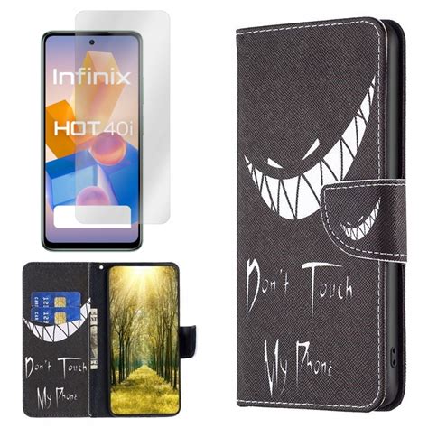 Etui do Infinix HOT 40i X6528B I Smart 8 X6525 Fancy Diary uśmiech I