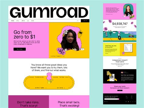 Gumroad Website Template - Design Template Landing Page by Imran 