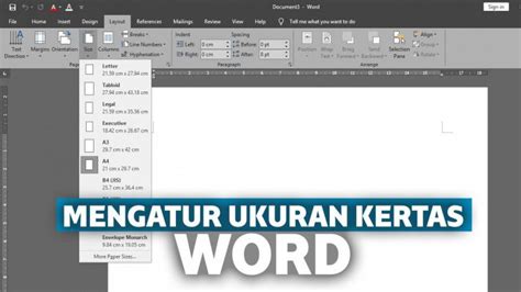 Cara Mengatur Ukuran Kertas Di Word Dengan Mudah Dan Cepat