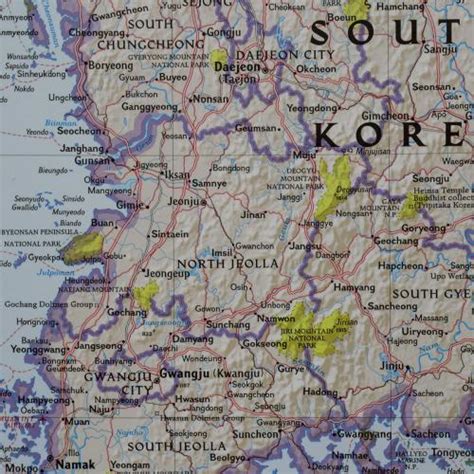 Półwysep Koreański mapa ścienna 59x90 cm National Geographic