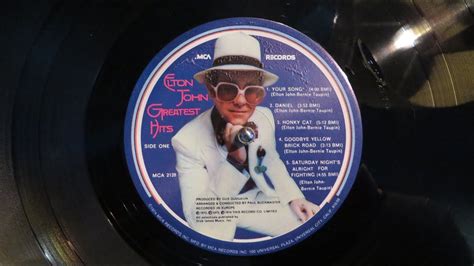 Elton John Saturday Night S Alright For Fighting Vinyl Lp 1973 74 Youtube