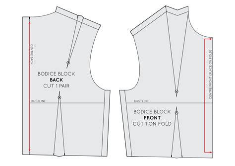 How To Draft A Bodice Block In The Folds