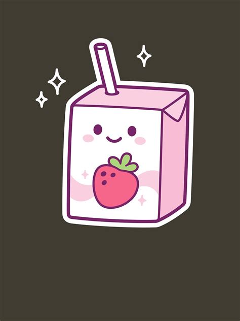 Kawaii Strawberry Milk Box T Shirt For Sale By Irmirx Redbubble Strawberry T Shirts Milk