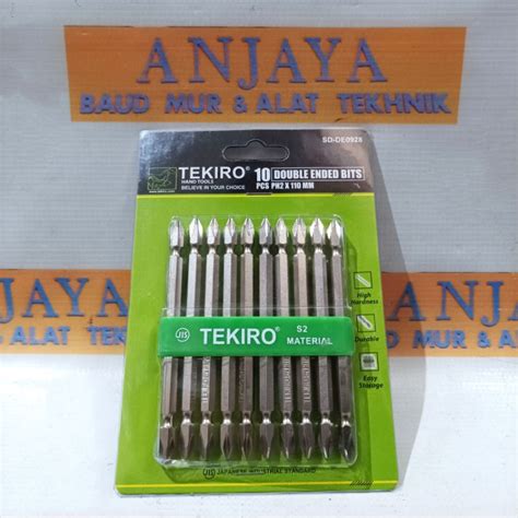 Jual Tekiro Mata Obeng Angin Ph X Mm Double Ended Bits Jual Pcs