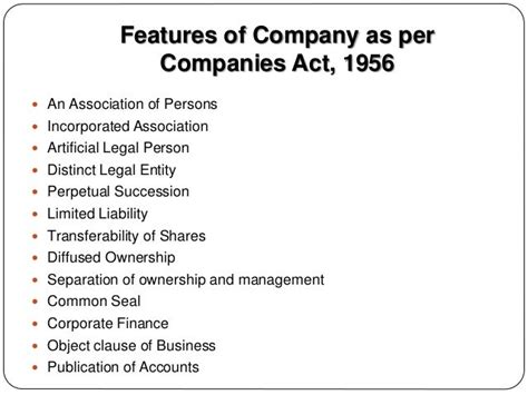 Company Definition Meaning Features Types And Structure