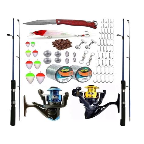 Kit Pesca Completo Vara M Kg Molinete E Acessorios Shopee