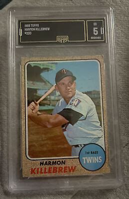 Harmon Killebrew Twins Topps Baseball Card Gma Graded Ex