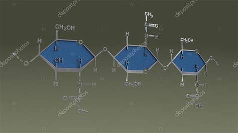 Chitin molecular structure formula — Stock Photo © sciencepics #124933132