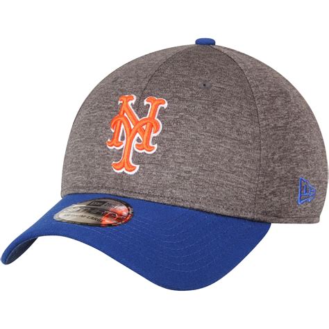 Mens Adult New York Mets New Era Heathered Grayroyal 39thirty Shadow