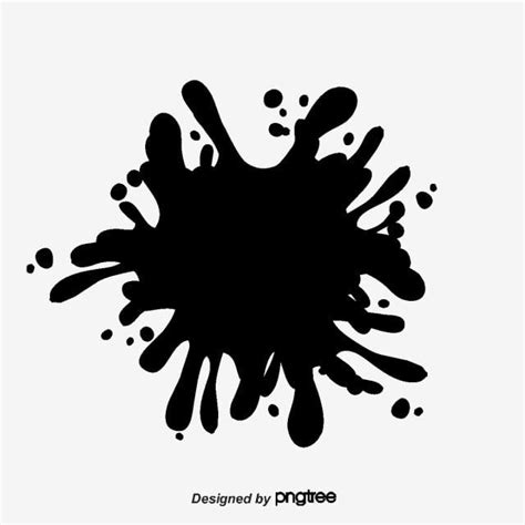 Ink Splash Circle Vector and PNG