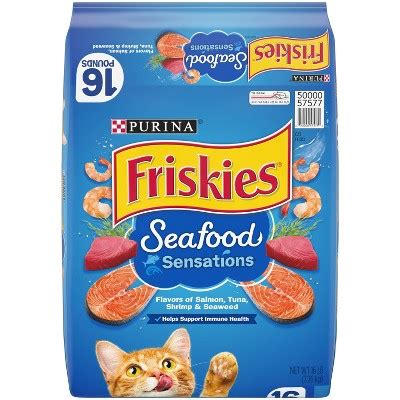 Purina Friskies Seafood Sensations With Flavors Of Salmon Tuna Shrimp