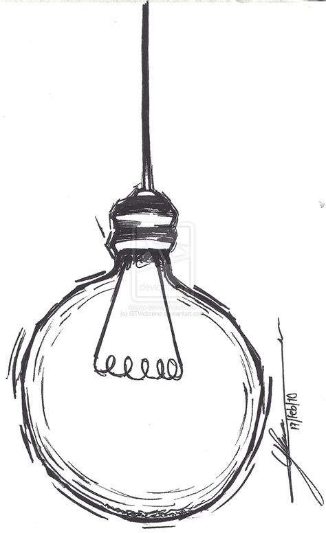 Light Bulb Simple Line Drawings Light Bulb Drawing Tumblr Drawings Easy