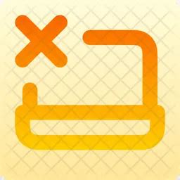 Laptop-xmark Icon - Download in Gradient Style