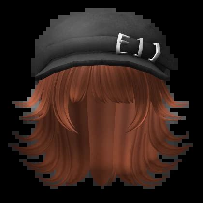 Ginger Wispy Girl Hair W Black Belt Cap Roblox Item Rolimon S