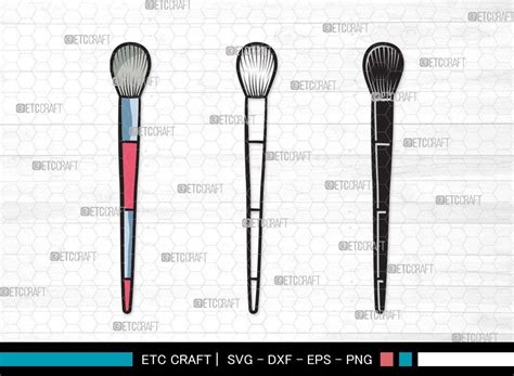 Makeup Brushes Clipart Svg Graphic By Etc Craft Store · Creative Fabrica