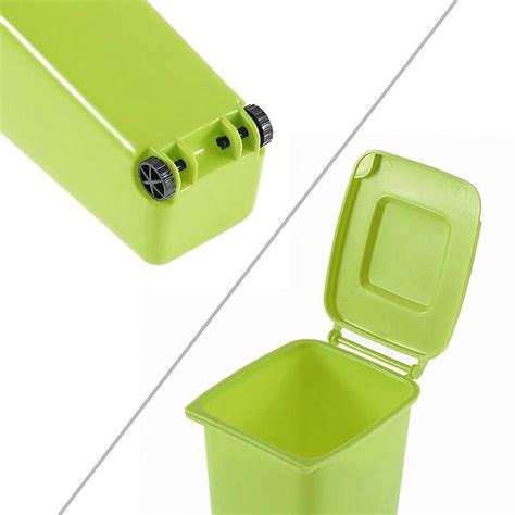 Allwin Mini Wheelie Bin Desk Tidy Office Desktop Stationery Organiser