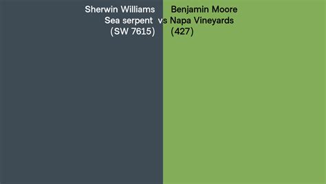 Sherwin Williams Sea Serpent Sw Vs Benjamin Moore Napa Vineyards