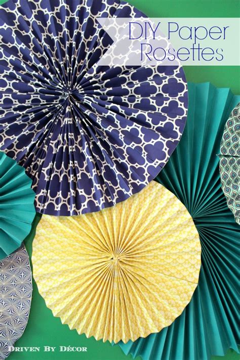 Perfect Tutorial For The Classic Paper Rosette Home And Garden