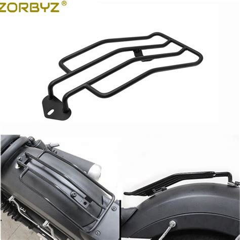 Zorbyz Motorcycle Black Rear Solo Seat Luggage Rack Carrier For Honda