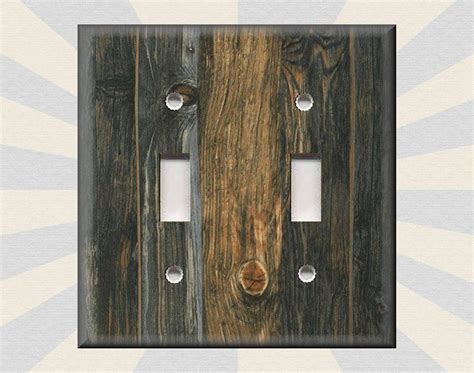 Metal Light Switch Plate Cover Cabin Decor Rustic Decor Image Of