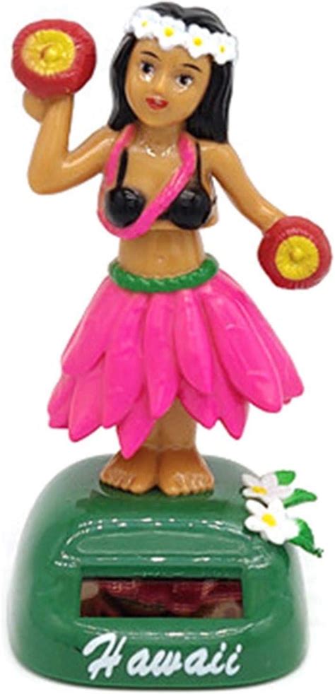 Figurine Solaire Dansante Danseuse Hawaienne Voiture Qui Bouge Jouet