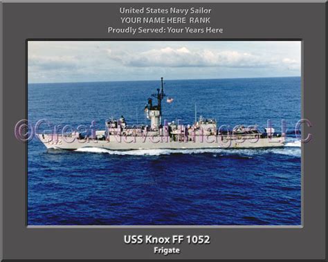 Uss Knox Ff 1052 Personalized Navy Ship Photo ⋆ Personalized Us Navy