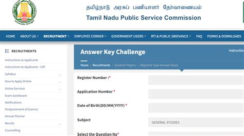 TNPSC Group 1 Answer Key 2022 For Prelims Exam Out At Tnpsc Gov In