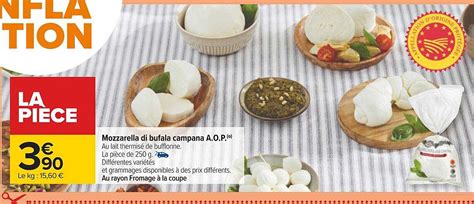 Promo Mozzarella Di Bufala Campana A O P Chez Carrefour Icatalogue Fr