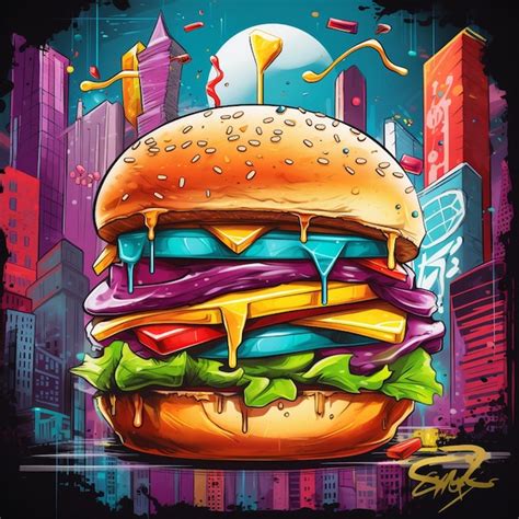 10,000+ Burgerthemed Artwork Pictures