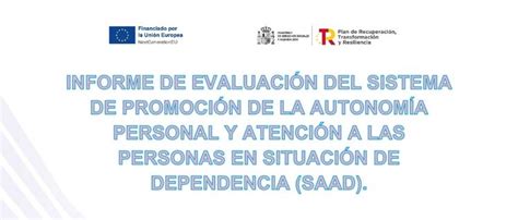 Informe De Evaluación Del Saad Fundación Caser Portal De La Promoción De La Salud Y La