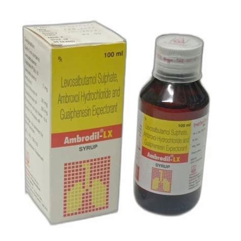 Ambrodil Lx Syrup Bottle Size 100 Ml At Rs 83bottle In Indore Id