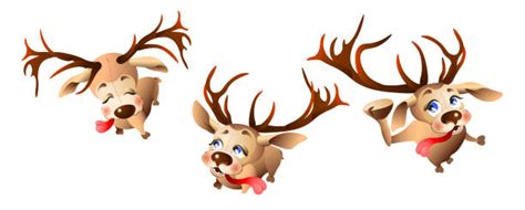 Royalty Free Laughing Deer Cartoon Clip Art Vector Images
