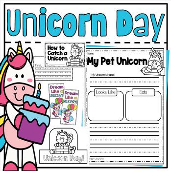 National Unicorn Day Activities by WinterStorms KinderKorner | TPT