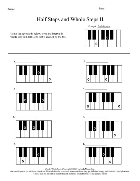 Whole Steps And Half Steps In Music