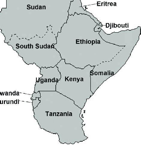 1: Map of Eastern Africa | Download Scientific Diagram