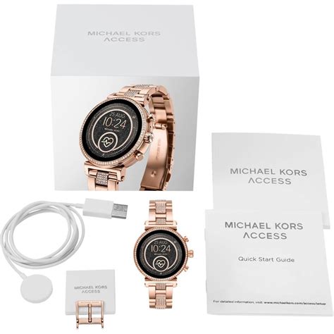 Best Buy Michael Kors Gen 4 Sofie Smartwatch 41mm Stainless Steel Pavé